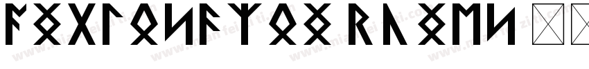 AngloSaxon Runes 1字体转换